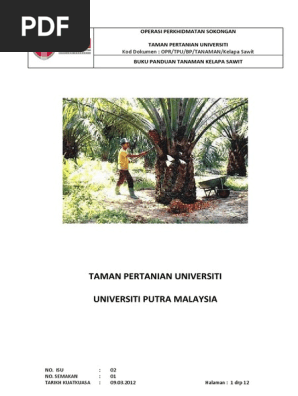 Bp Tanaman Kelapa Sawit Pdf