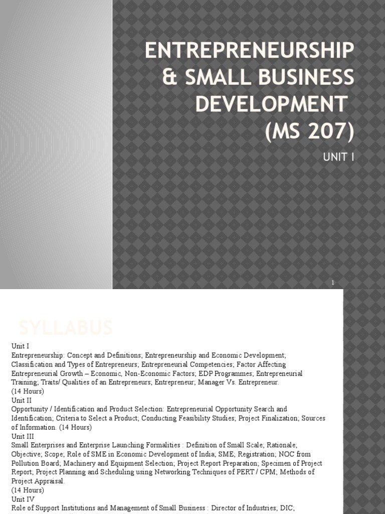 Entrepreneurship Course Overview | PDF | Entrepreneurship | Risk