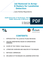 Clutter Removal in Array-Based UWB Radars for Landmine Detection