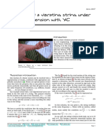 Analysis of A Vibrating String Under Tension With XC