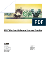 ANSYS, Inc. Installation and Licensing Tutorials
