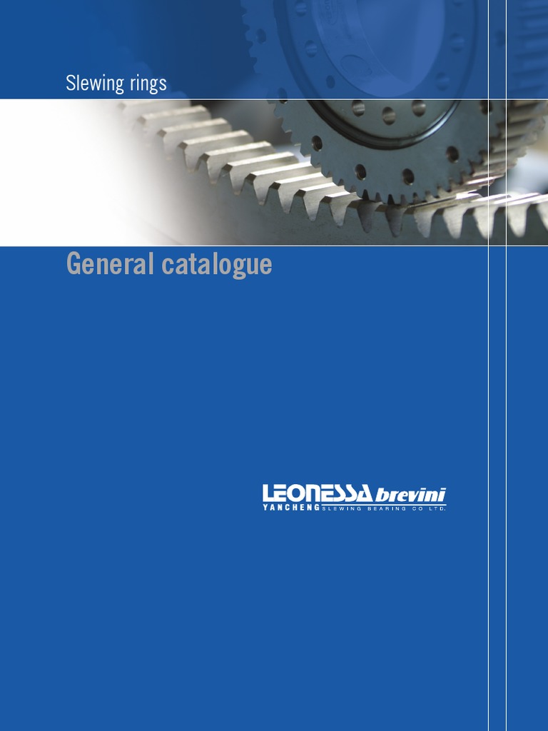 Leonessa Brevini Slewing Rings Catalog | PDF | Torque | Screw