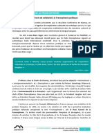Séance 3 - C. de La Francophonie de Solidarité À La Francophonie Politique PDF