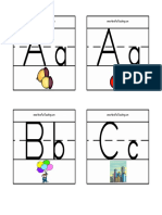 Alphabet Flash Cards Pictures Zaner Bloser PDF