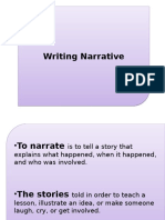 Narrative Writing CW