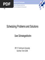 Scheduling Problems and Solutions