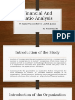 Powerpoint Presentation On Financial & Ratio Analysis of Pharmaceutical Company