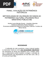 Painel de Avaliação de Patrimônios Históricos Cobreap 2015