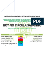 Hoy No Circula Sabatino Estado de Mexico & Distrito Federal