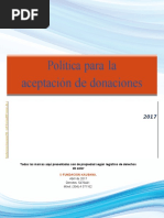 Politica de Donaciones