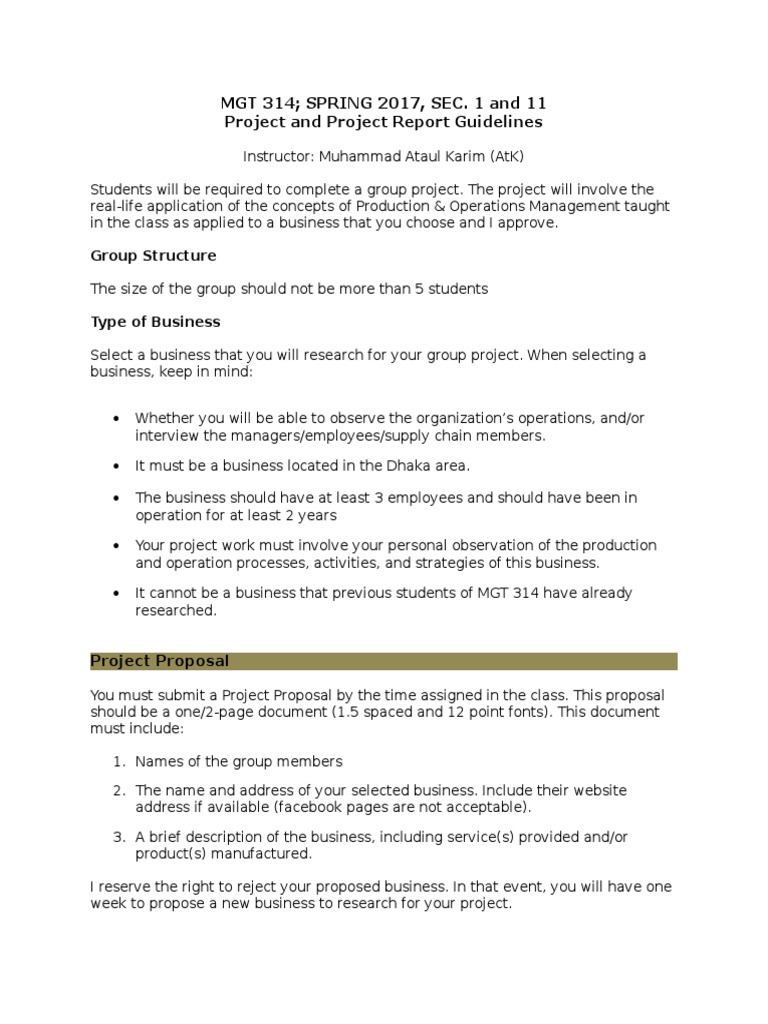 Project Layout Mgt 314 Pdf Operations Management Academic Dishonesty