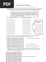 Diagnostico de Ortografia Sexto