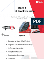 Stage 2 Belfast Yard Expansion: Residents of Avenue O & Avenue P March 30, 2017