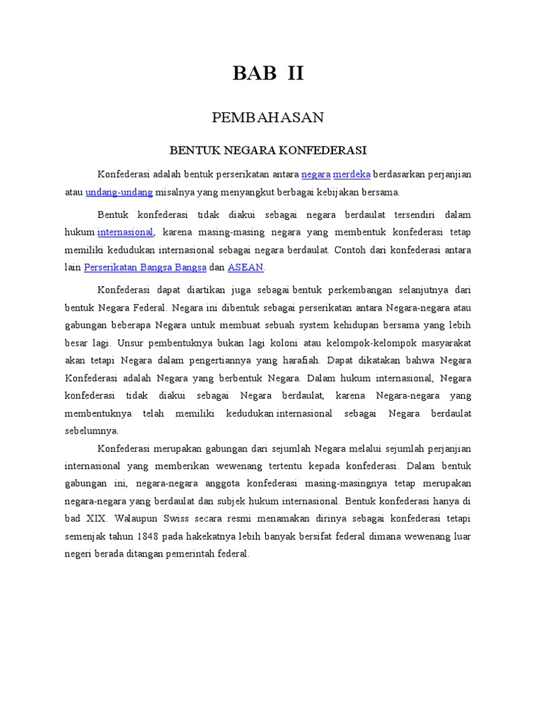 Makalah Ilmu Negara Konfederasi Docx