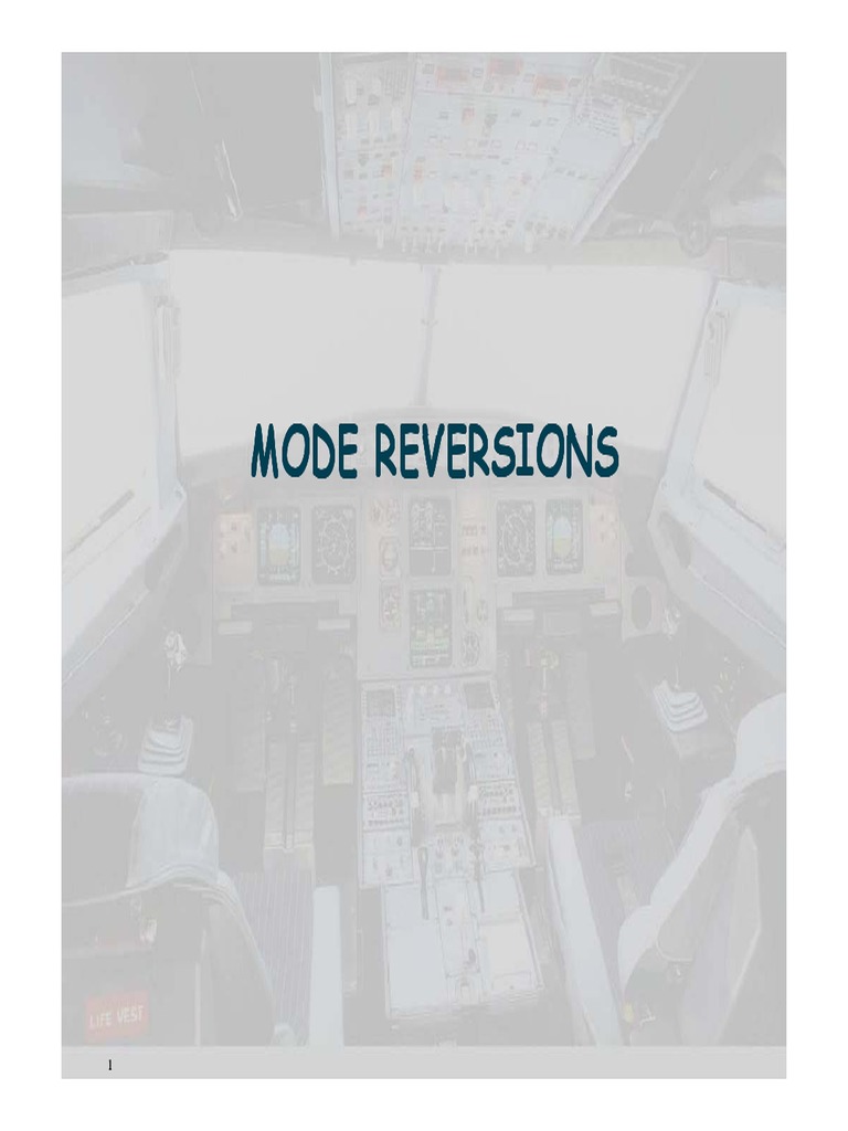 A320-Mode Reversions PDF | PDF | Technology & Engineering