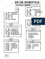 Actividades Estructuras de Robotica Tercero