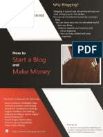 How To Start A Blog and Make Money