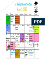 Calendar April 2017