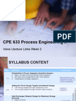 CPE 633 Process Engineering II - Voice Lecture Link - 2014