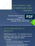 Chemical Kinetics Lab