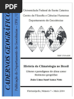 Genese e Geografia Do Clima No Brasil