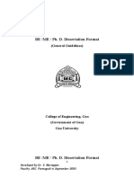 BE/ME/PhD Dissertation Format Guide