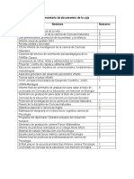 Inventario de Documentos de La Caja