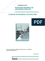 Primer Estudio Nacional de Convivencia Escolar Informe Ejecutivo