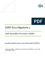 Eco-System for GST and GST Suvidha Providers