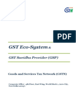 Eco-System For GST and GST Suvidha Providers