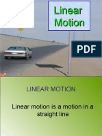 2.1 Analysing Linear Motion