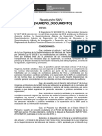 Proyecto Resolución de Reglamento de Auditoria Externa