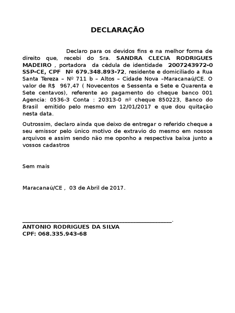 Carta de Anuência Gilson  Exame  Brasil
