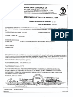 Cert. Buenas Pract. de Manufactura PDF