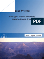 River Systems: Four Types, Braided, Meandering, Anastamosing and Straight