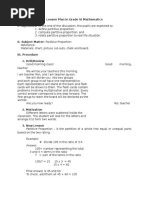 Mapaga Lesson Plan in Grade VI Mathematics