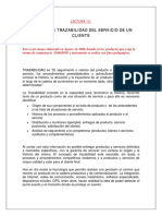 Informe de Trazabilidad de Servicio Al Cliente PDF