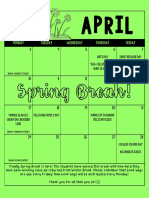 April Calendar