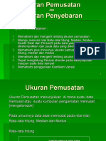 Ukuran Statistik Pemusatan Posisi Sebaran