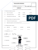 EVALUACIÓN SEMANAL