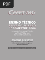 CEFET-MG - 2006 - Ensino Técnico Concomitância Externa - 1° simestre.pdf
