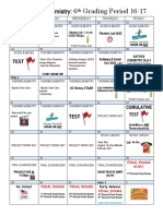 6th Six Weeks - Aca Chem 16-17 Calendar