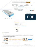 Cargador Portátil Adata PowerBank PT100 Blanco APT100-10000M-5V-CWHBL _ Cyberpuerta