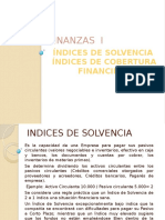 Exposicion Indices de Solvencia e Indices de Cobertura
