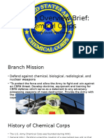 Branch Overview Brief: Chemical Corps: By: Cole Lovick, Max Croteua