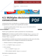 4.3. Múltiples Decisiones Consecutivas