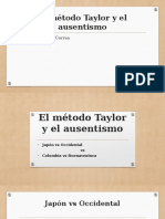 Método Taylor y ausentismo: Japón vs Occidente y Colombia vs Buenaventura