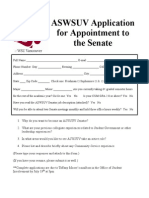 Senate Application