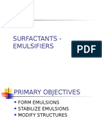 Surfactants - Emulsifiers