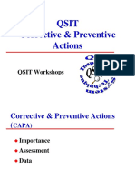 Qsit Corrective & Preventive Actions